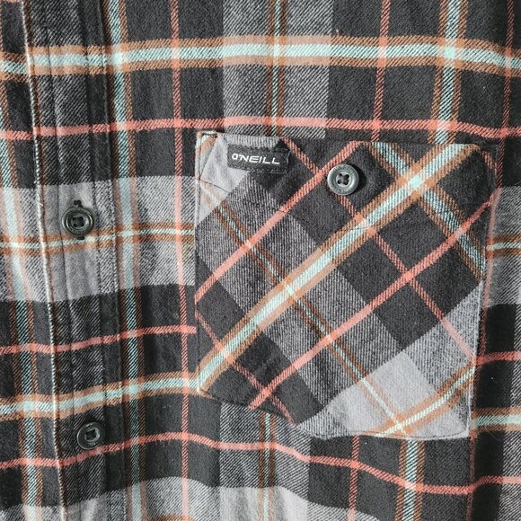 O'Neill XXL Flannel Plaid Shirt - Picture 2 of 7